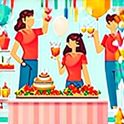 친구들 모임의 축제 스타일은 무엇인가요?