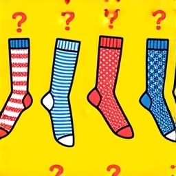 너는 신비한 양말 한 쌍에서 어떤 스타일을 선택하니?